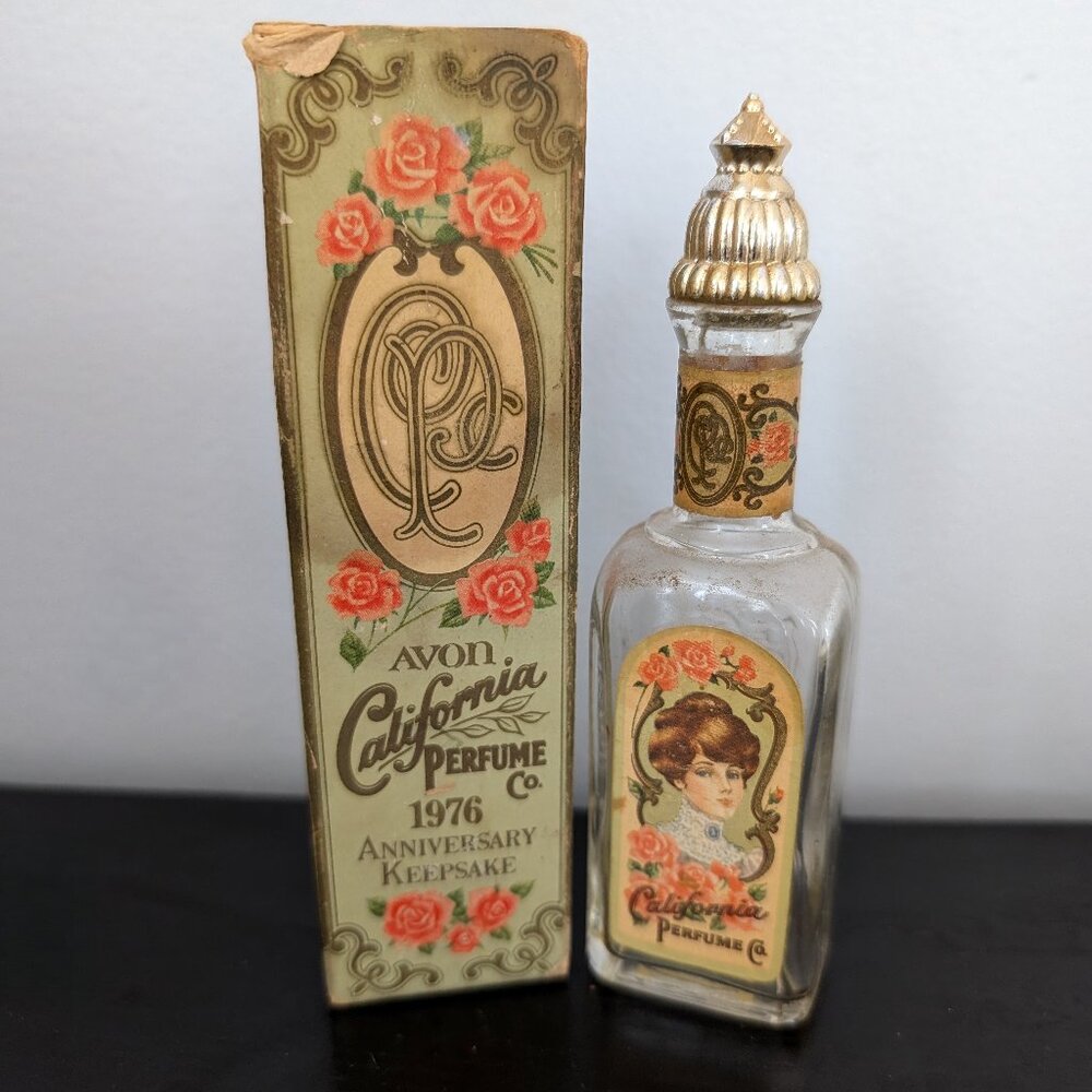 Avon 1976 90th Anniversary Moonwind Cologne Bottle California Perfume Co. In Box